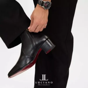 Noir Rouge red sole Chelsea Boots