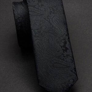 Noir Eclipse Paisley Tie